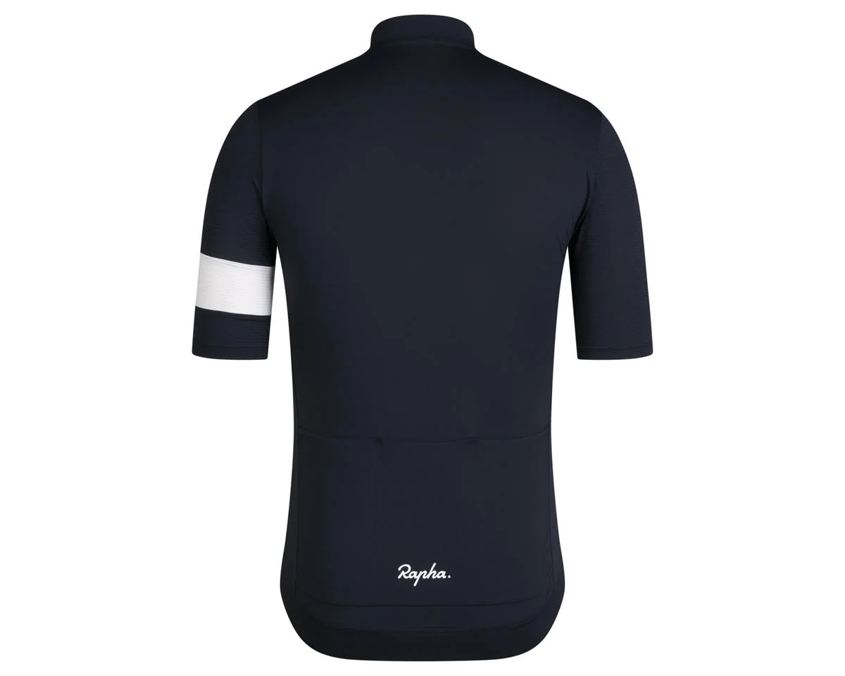 Rapha Men's Core Lightweight Jersey (Black/White) (S) - view 2
